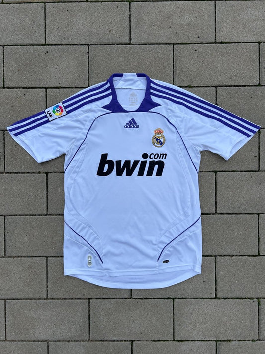 Real Madrid 2007/08 Original Home Shirt Size S - Shorty Football Shirts