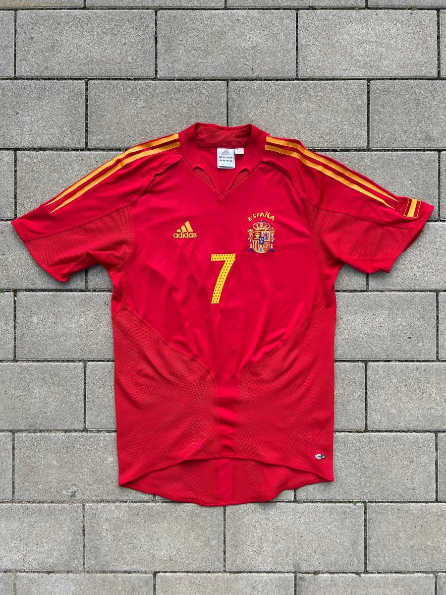 Spain 2004/06 Original Home Shirt Raul 7 Size S - Shorty Football Shirts