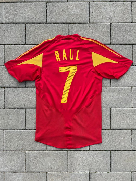 Spain 2004/06 Original Home Shirt Raul 7 Size S - Shorty Football Shirts