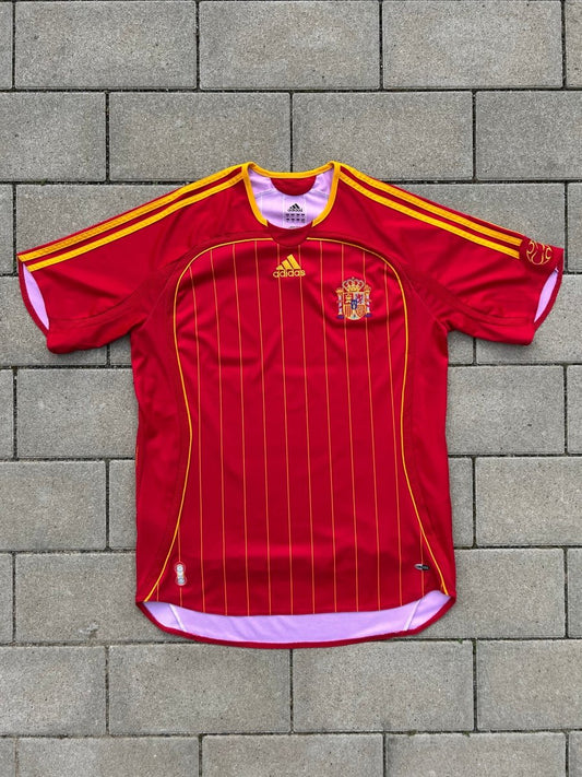 Spain 2006/08 Original Home Shirt Size M - Shorty Football Shirts