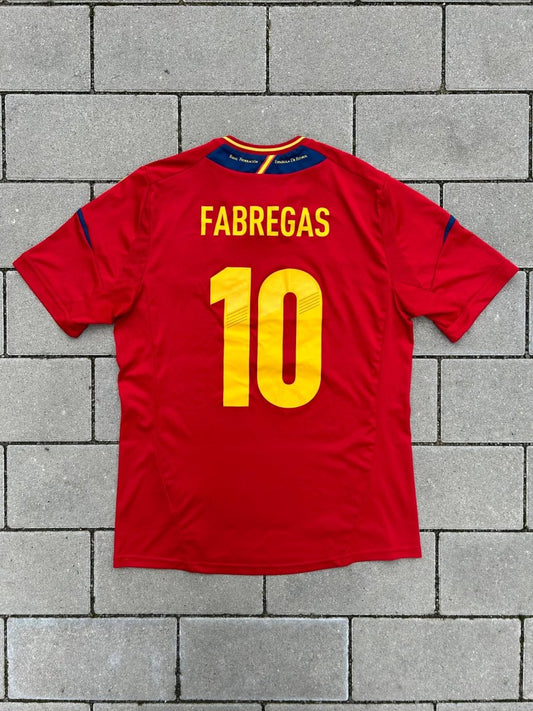 Spain 2012/13 Original Home Shirt Fàbregas 10 Size L - Shorty Football Shirts