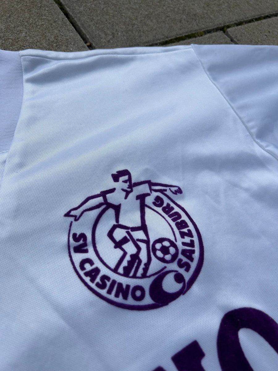 SV Casino Salzburg 1994/95 Home Shirt Feiersinger 10 Size S - Shorty Football Shirts