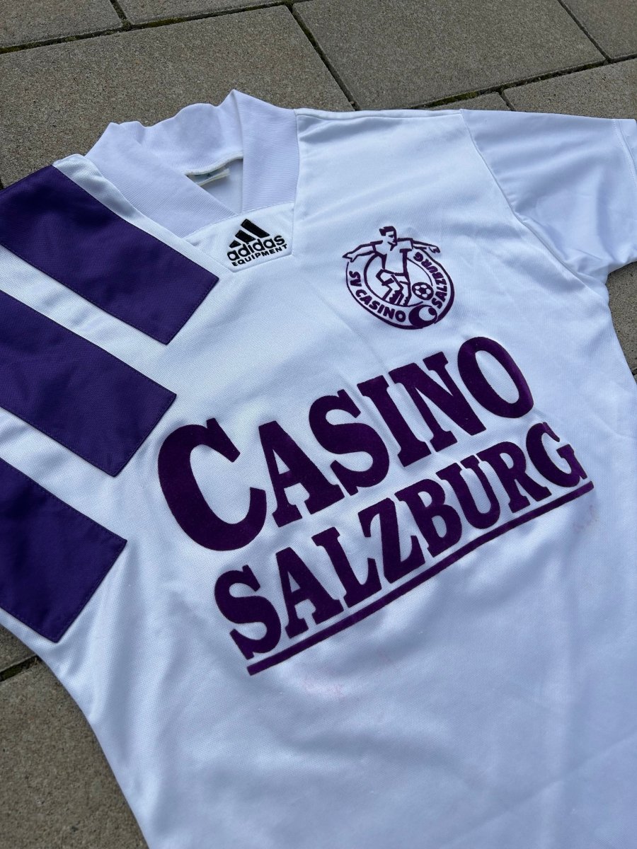 SV Casino Salzburg 1994/95 Home Shirt Feiersinger 10 Size S - Shorty Football Shirts