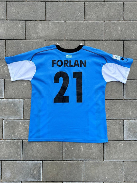 Uruguay 2005/06 Original Home Shirt Forlán 21 Size M - Shorty Football Shirts