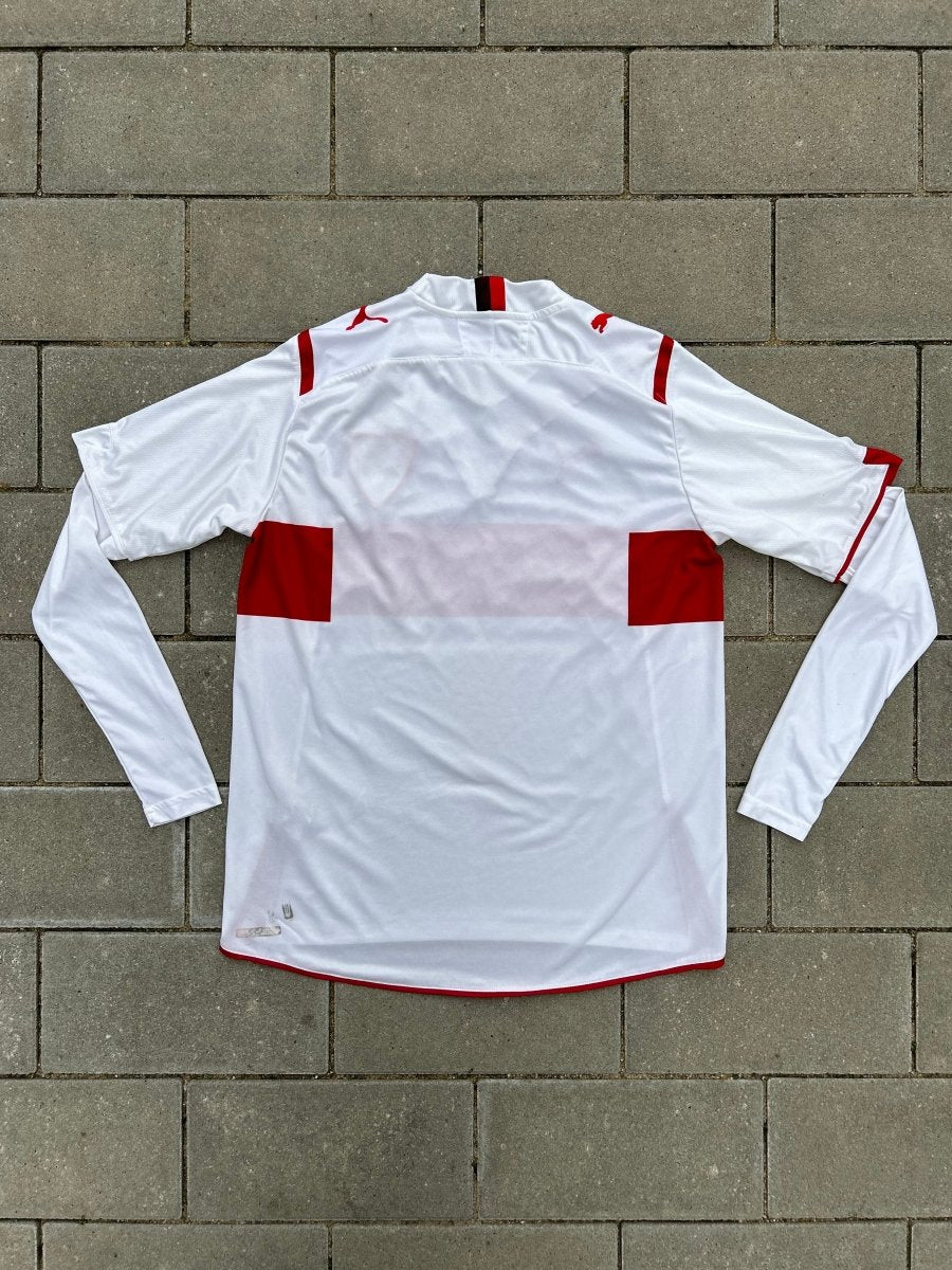 VfB Stuttgart 2009/10 Original Home Shirt L/S Size M - Shorty Football Shirts