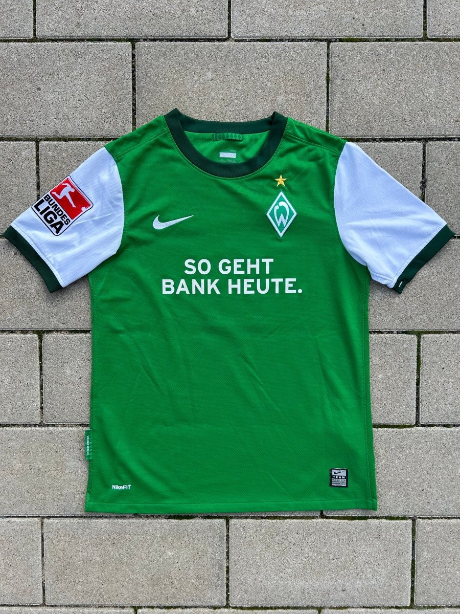 Werder Bremen 2009/10 Original Home Shirt Özil 11 Size L Kids - Shorty Football Shirts
