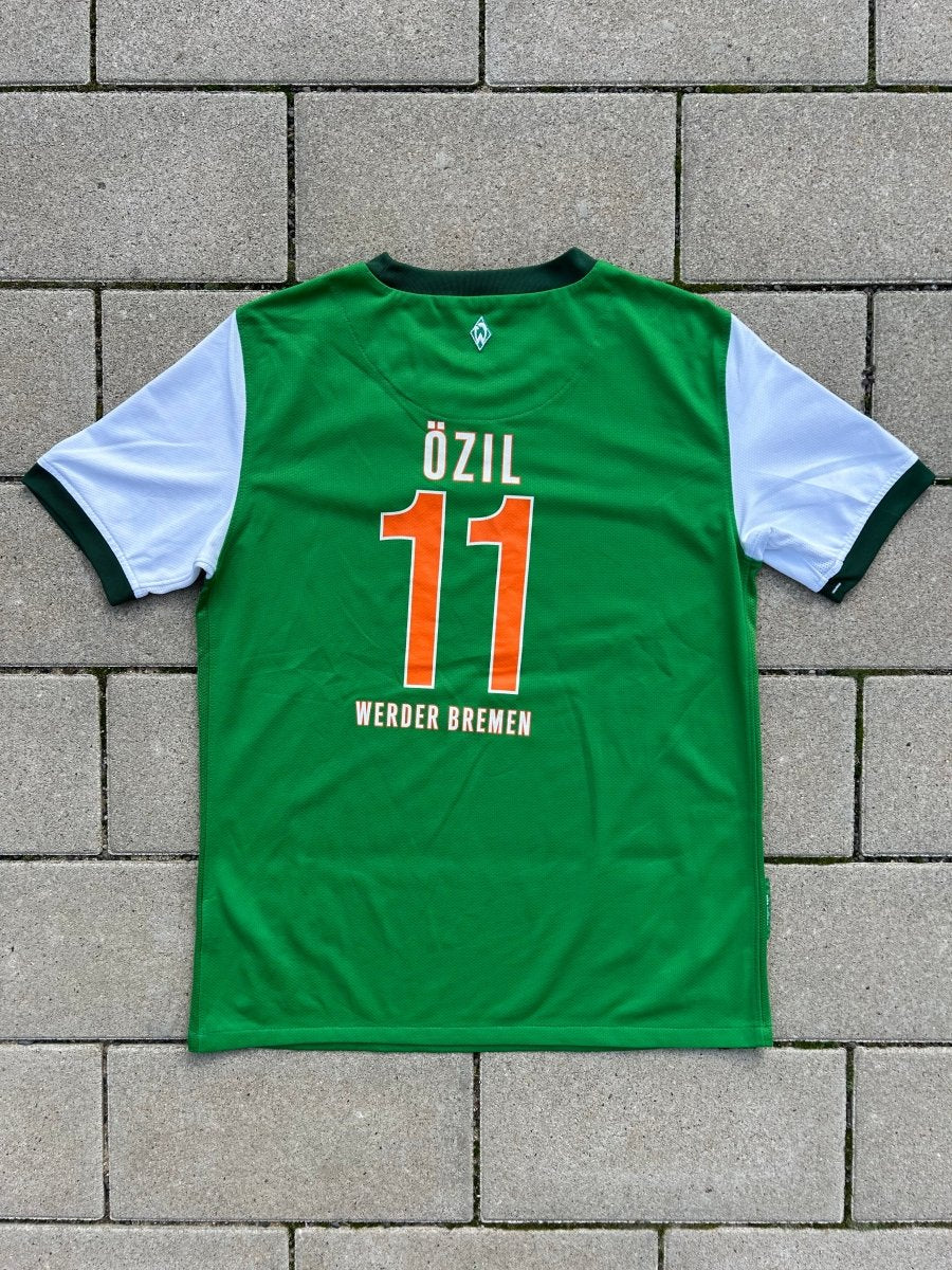 Werder Bremen 2009/10 Original Home Shirt Özil 11 Size L Kids - Shorty Football Shirts